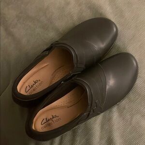 Clarks Dark Brown Leather Shoes
